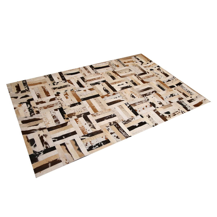 Cow Skin Patchwork Rug 4X6 ft