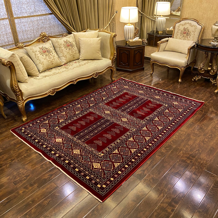 Red Traditional Turkish Kazak 5x8 ft