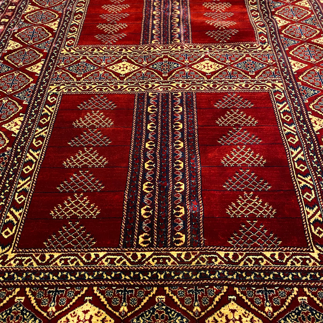 Red Traditional Turkish Kazak 5x8 ft