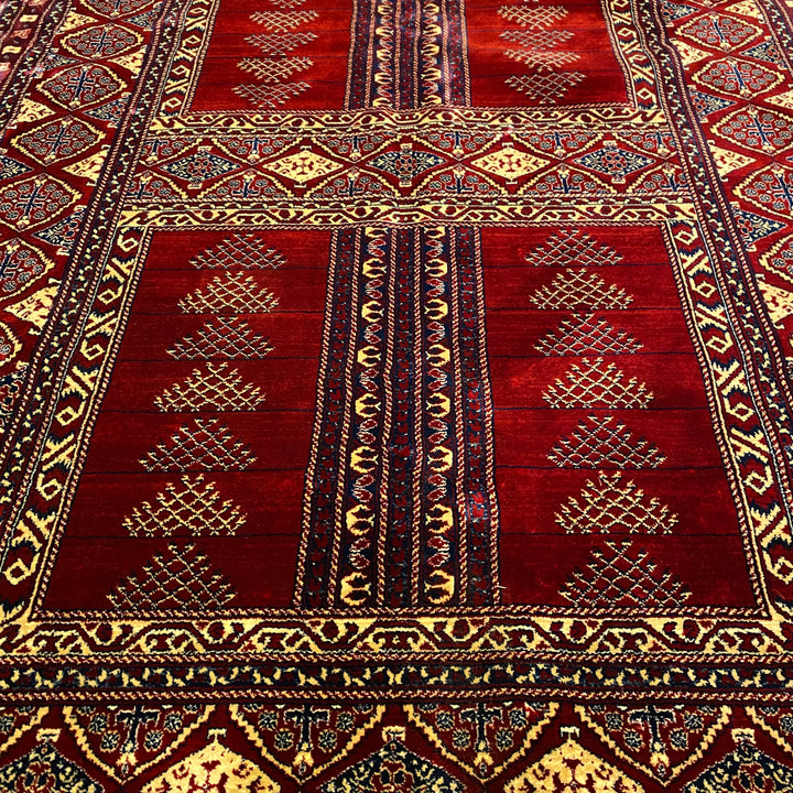 Red Traditional Turkish Kazak 5x8 ft