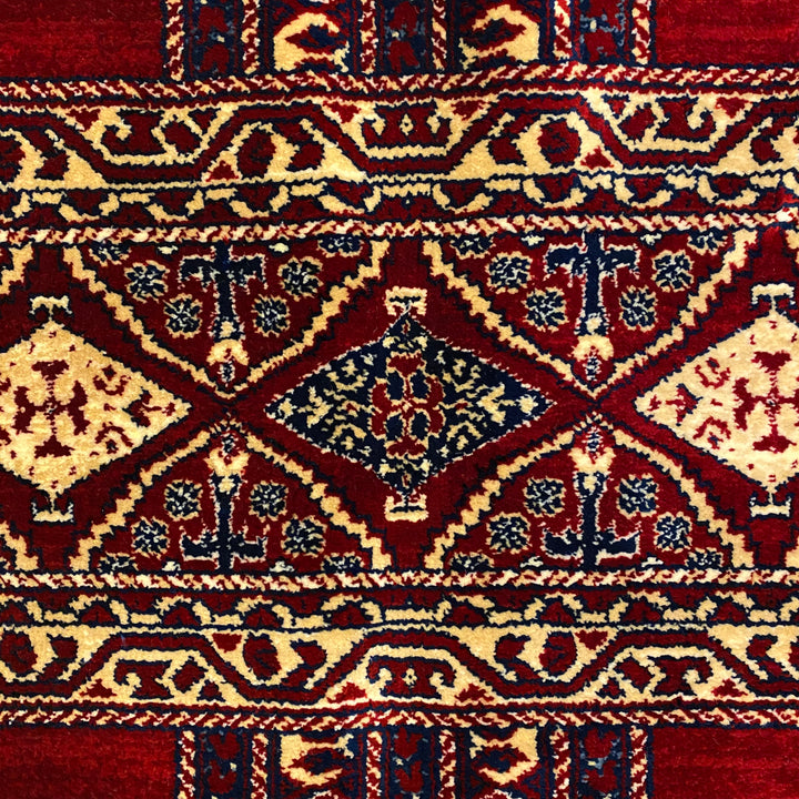 Red Traditional Turkish Kazak 5x8 ft