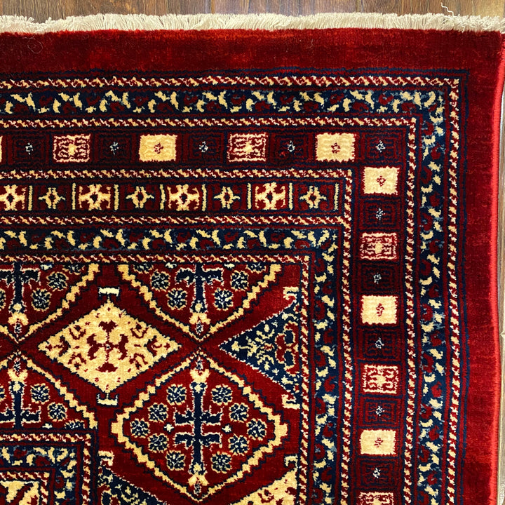 Red Traditional Turkish Kazak 5x8 ft