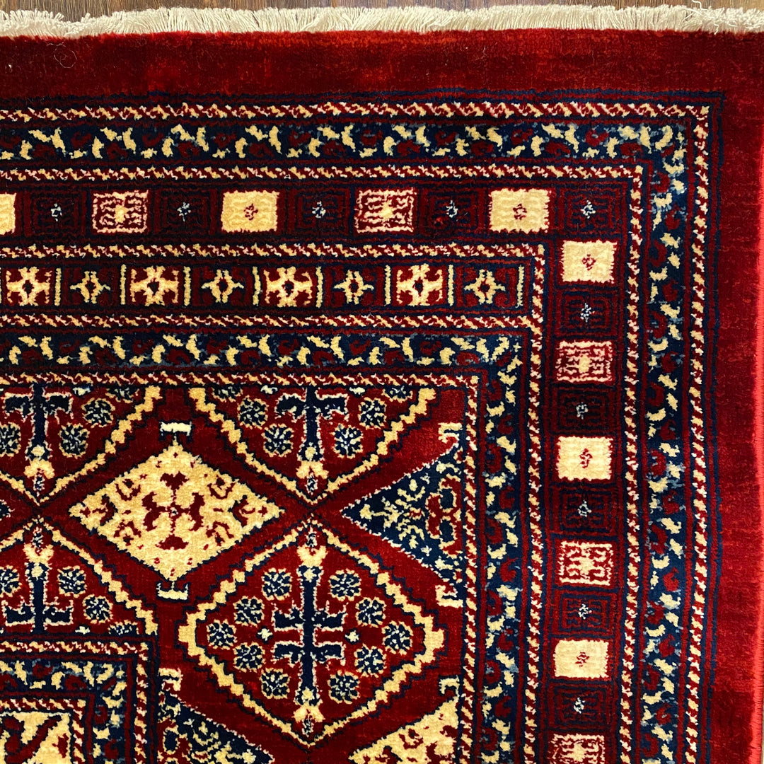 Red Traditional Turkish Kazak 5x8 ft