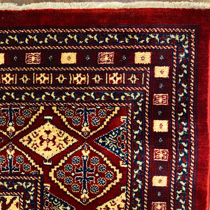 Red Traditional Turkish Kazak 5x8 ft