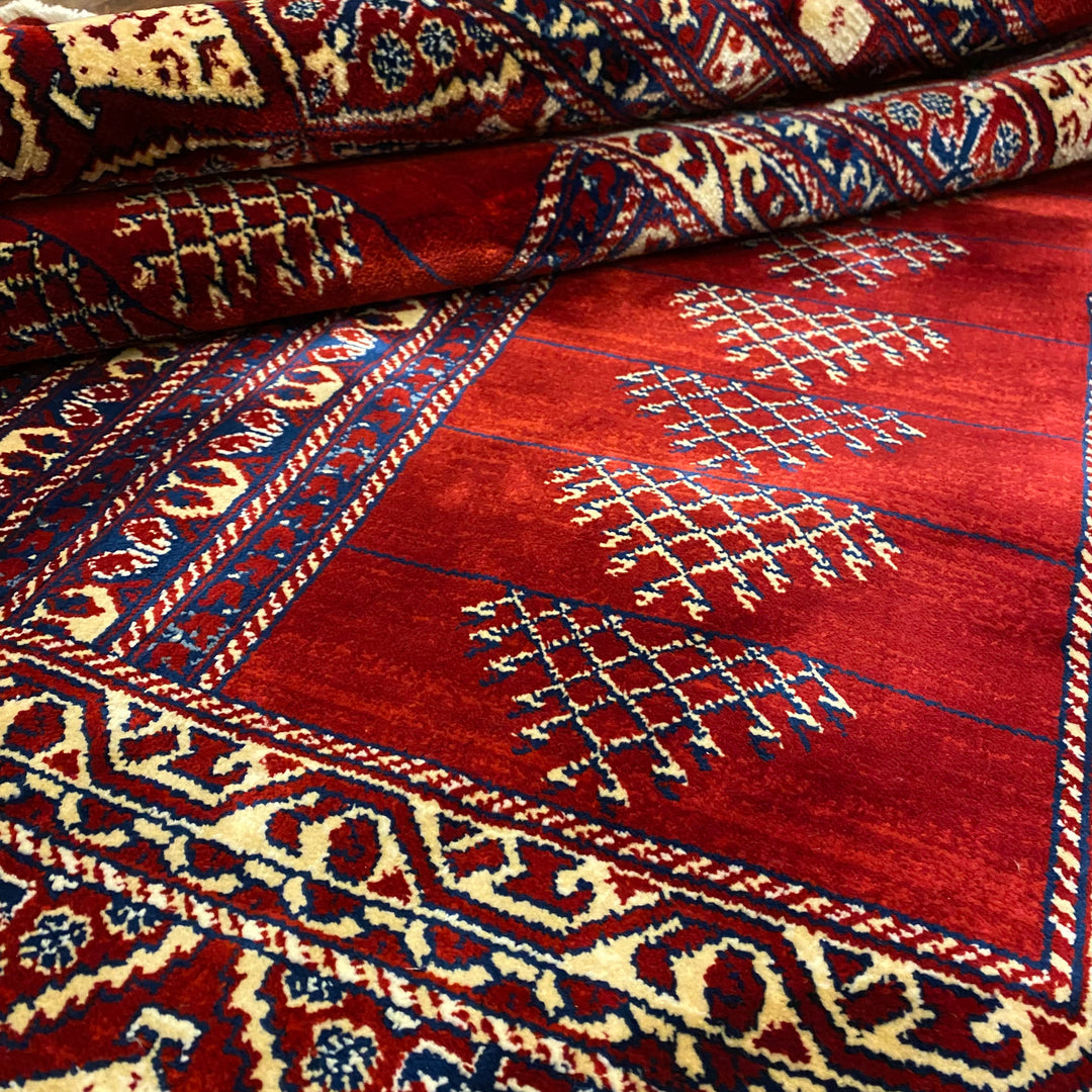 Red Traditional Turkish Kazak 5x8 ft