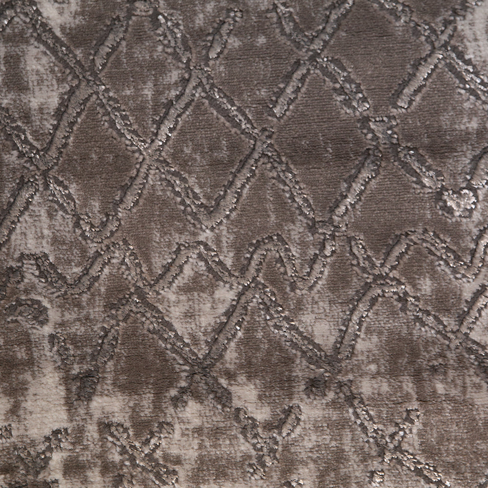 Grey Geometric Turkish Rug 5X8 Ft