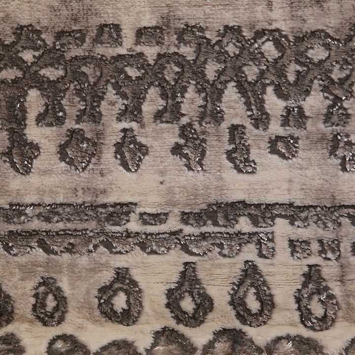 Grey Geometric Turkish Rug 5X8 Ft