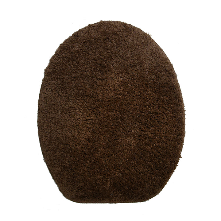 Microfiber Thick Pile Anti Slip Bath Mat Set 3pc