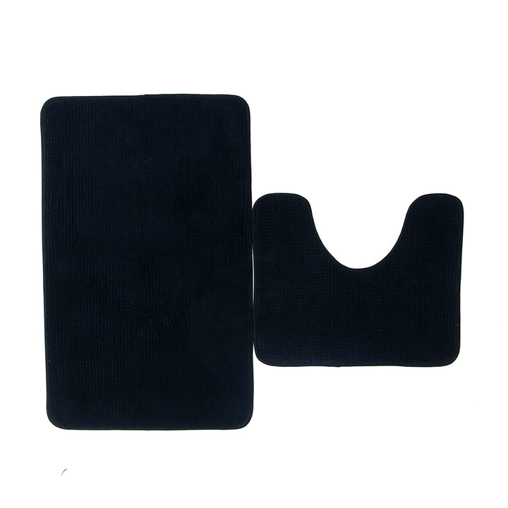 Anti Slip Floor Chenille Bath Set 3pc