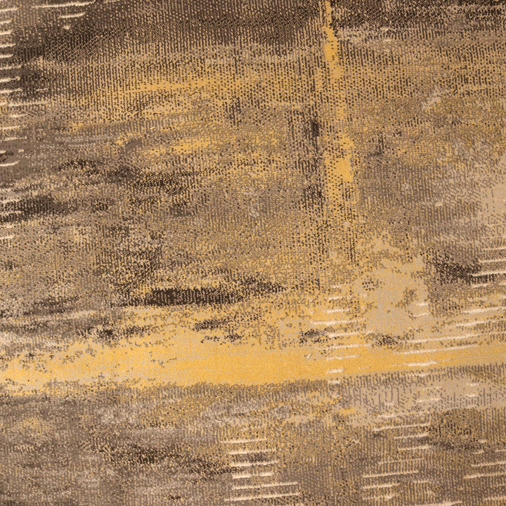 Brown Splash Turkish Rug 5x8 Ft