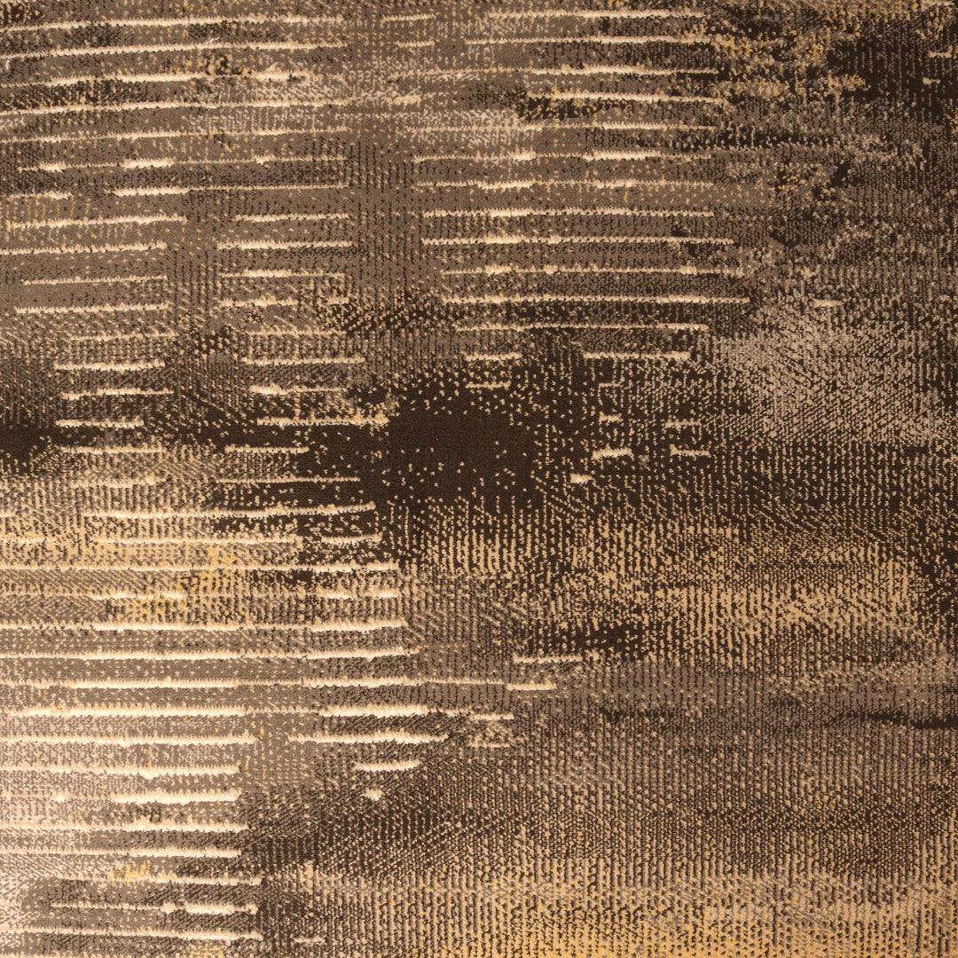 Brown Splash Turkish Rug 5x8 Ft