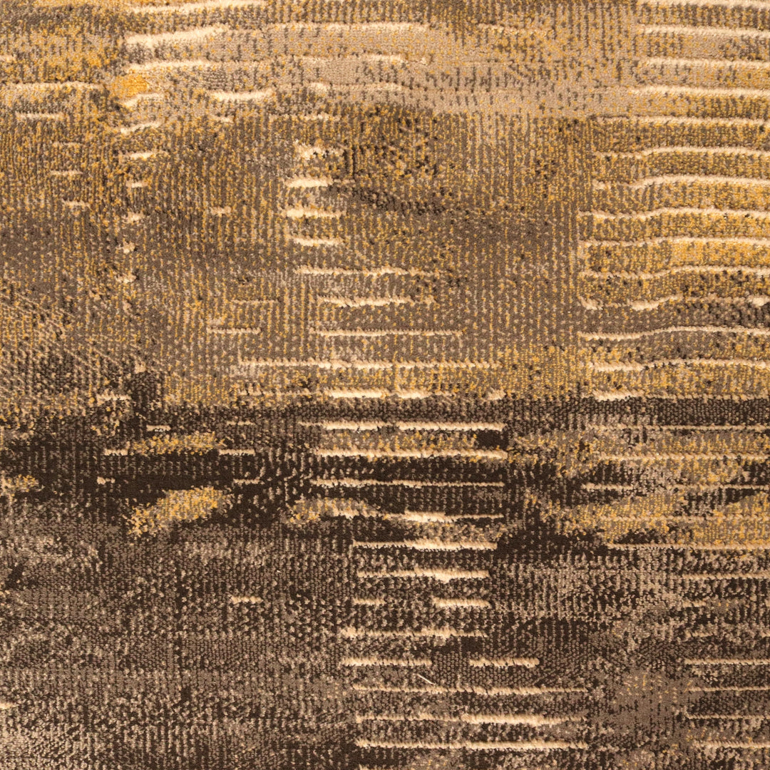 Brown Splash Turkish Rug 5x8 Ft