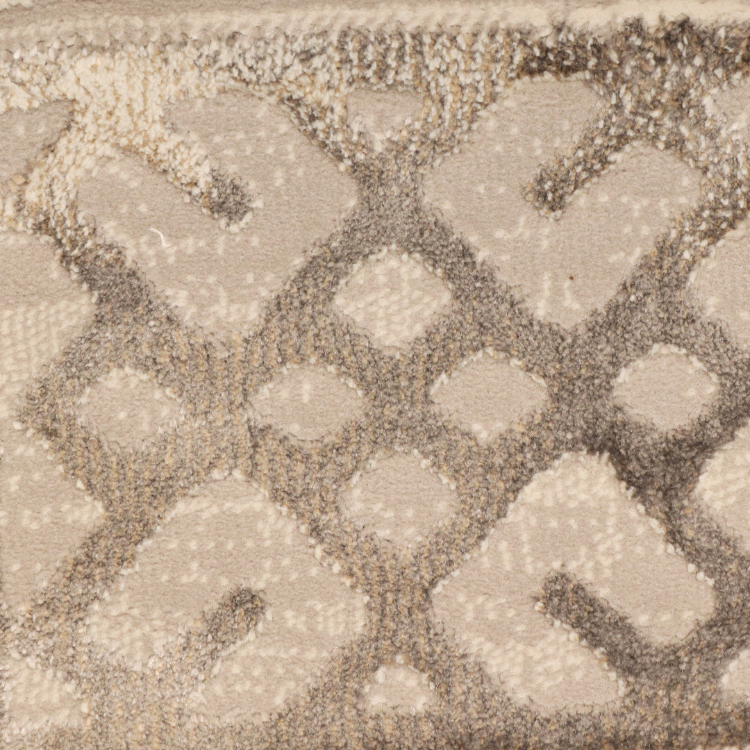 Beige Abstract Turkish Rug 7x10 ft