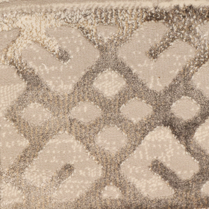 Beige Abstract Turkish Rug 7x10 ft