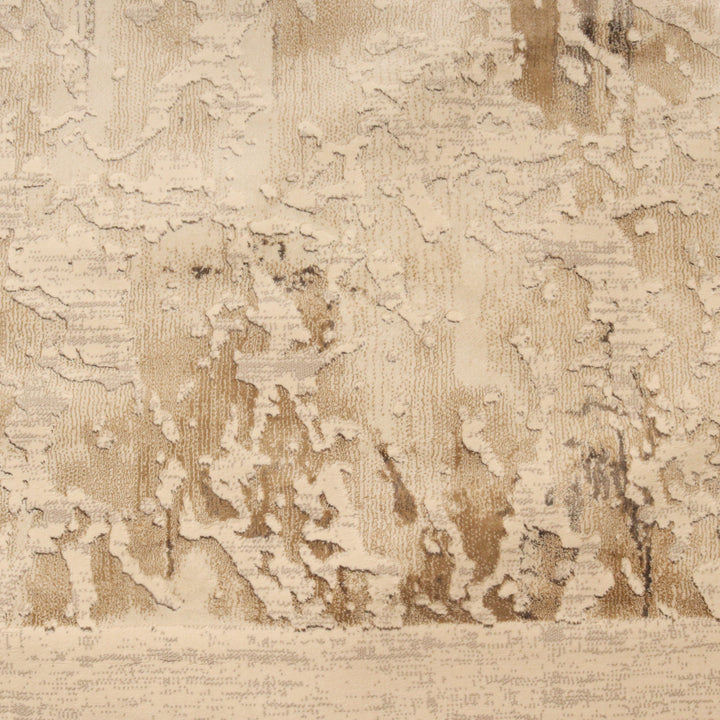 Beige Abstract Turkish Rug 7x10 ft