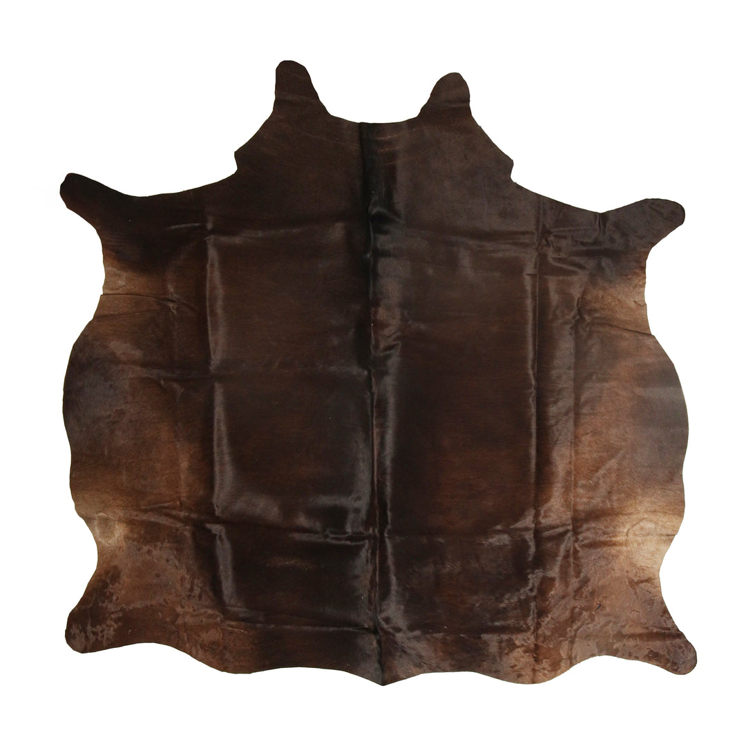 Dark Brown Cow Hide 5.5x5.5 FT