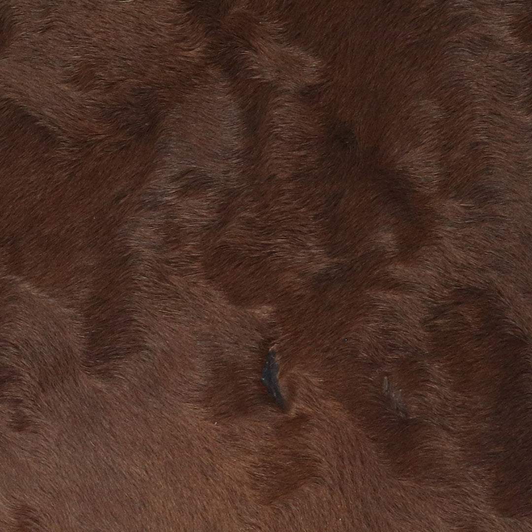 Dark Brown Cow Hide 5.5x5.5 FT