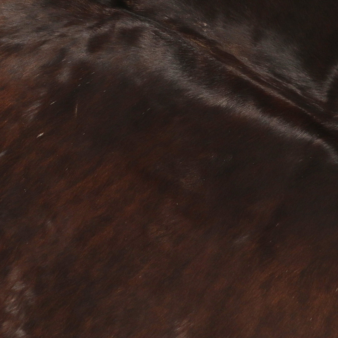Dark Brown Cow Hide 5.5x5.5 FT