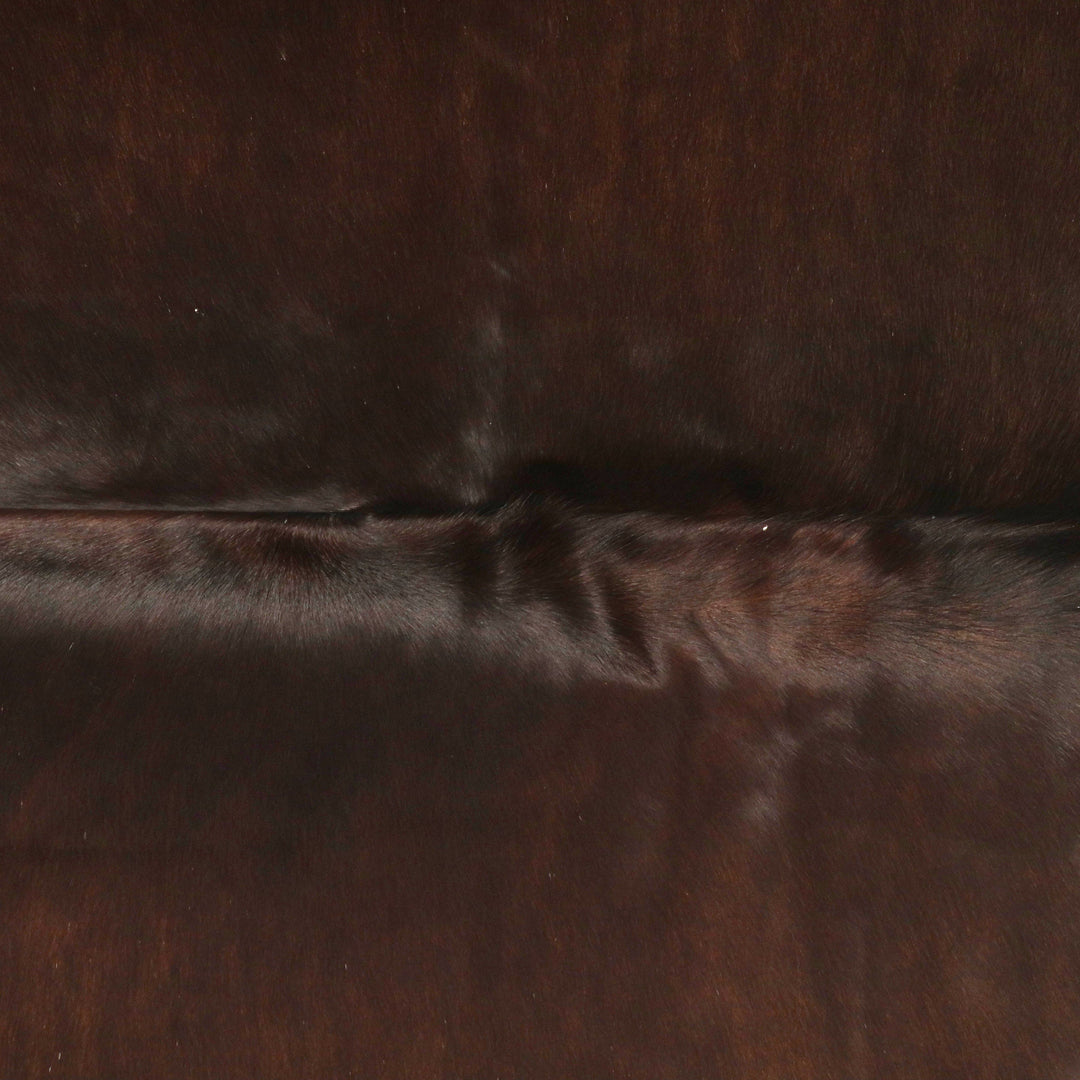 Dark Brown Cow Hide 5.5x5.5 FT