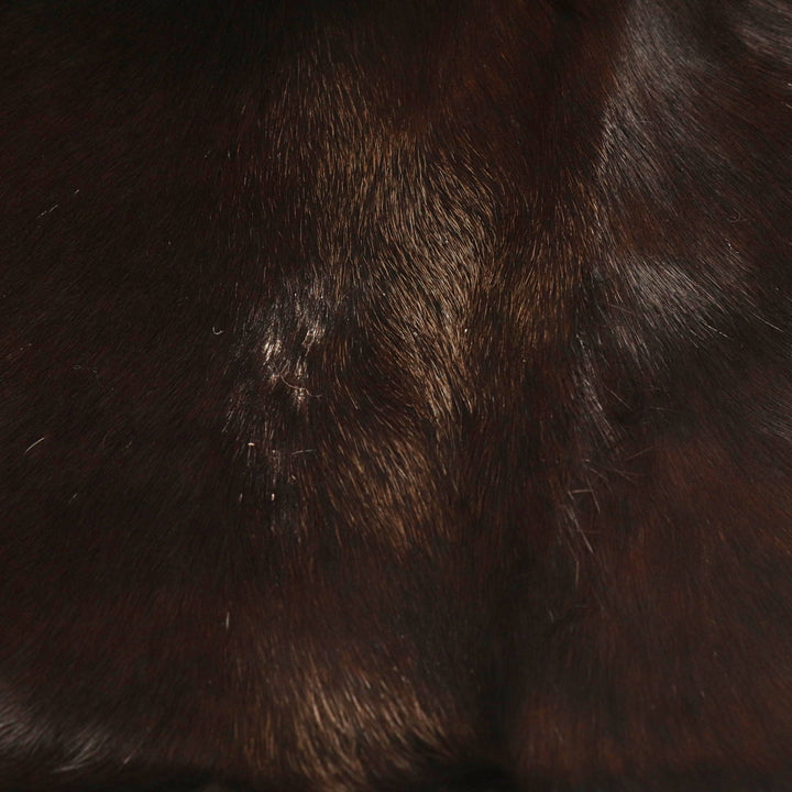 Dark Brown Cow Hide 5.5x5.5 FT