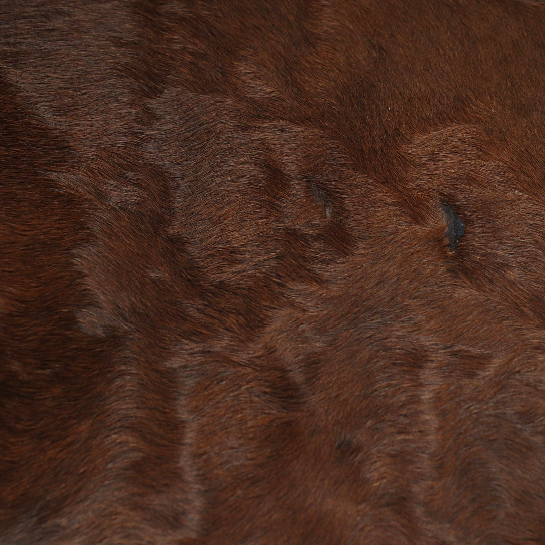 Dark Brown Cow Hide 5.5x5.5 FT