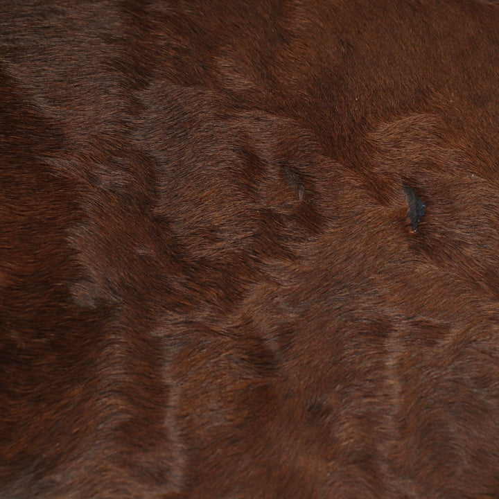 Dark Brown Cow Hide 5.5x5.5 FT