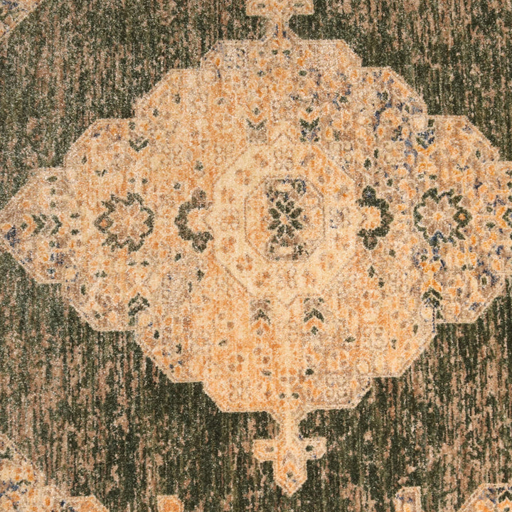 Green Traditional Turkish Rug 5X8 Ft