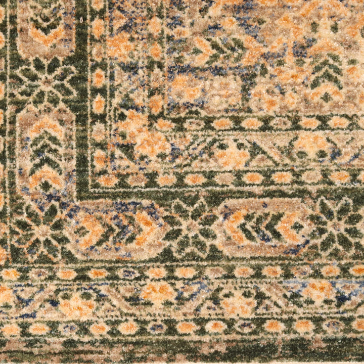 Green Traditional Turkish Rug 5X8 Ft