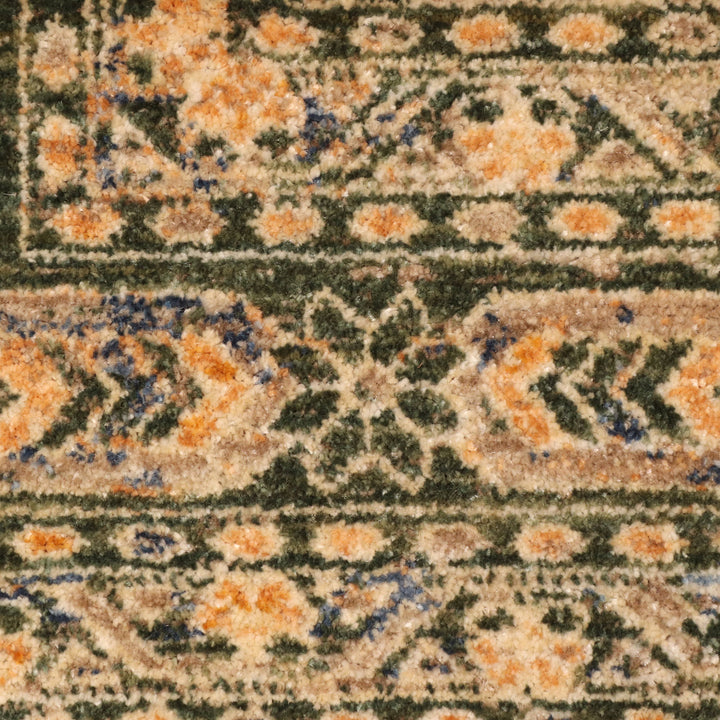 Green Traditional Turkish Rug 5X8 Ft