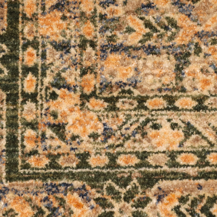 Green Traditional Turkish Rug 5X8 Ft