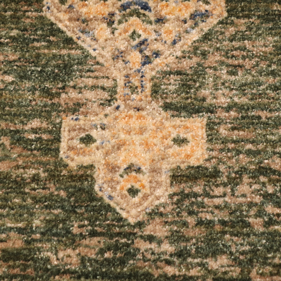 Green Traditional Turkish Rug 5X8 Ft