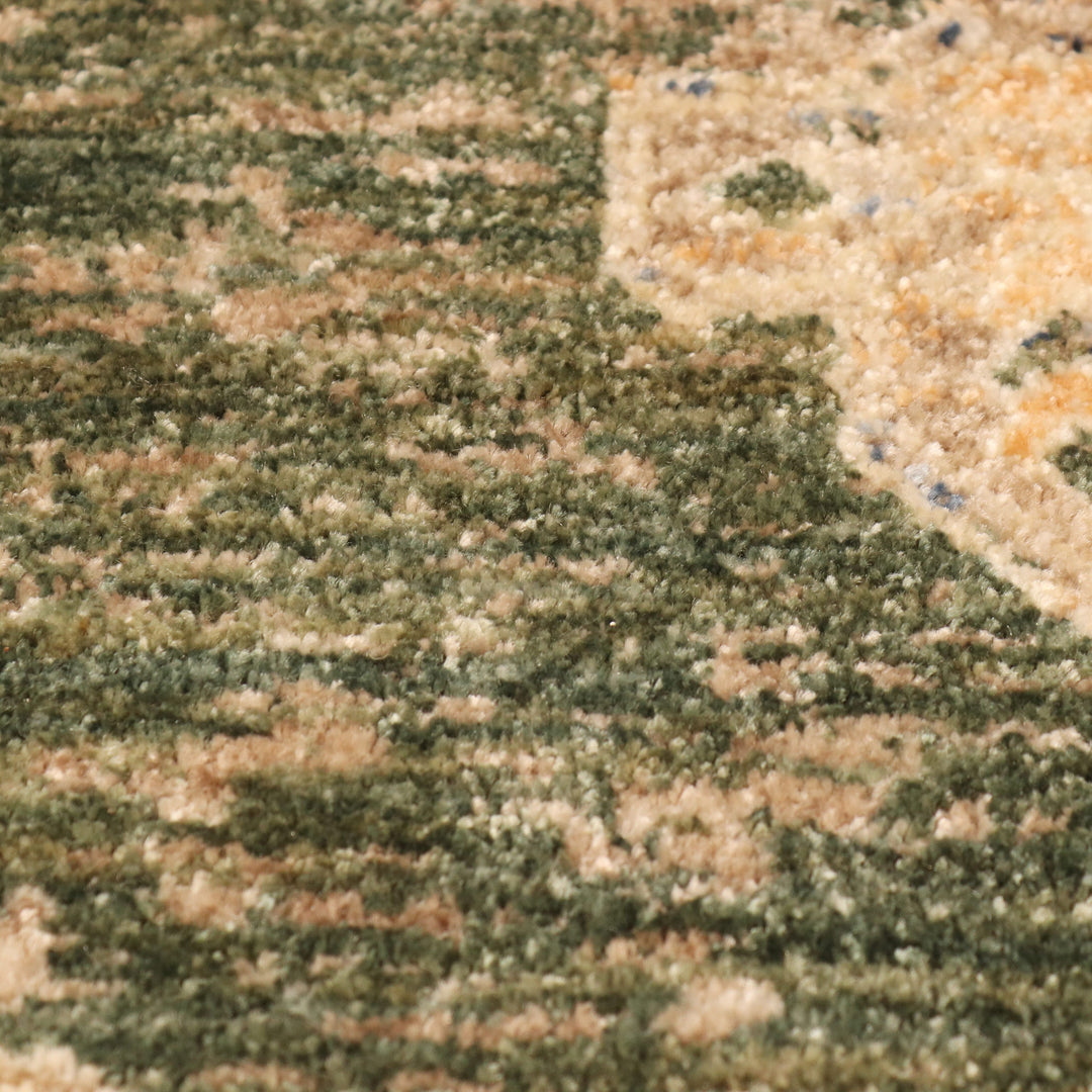 Green Traditional Turkish Rug 5X8 Ft