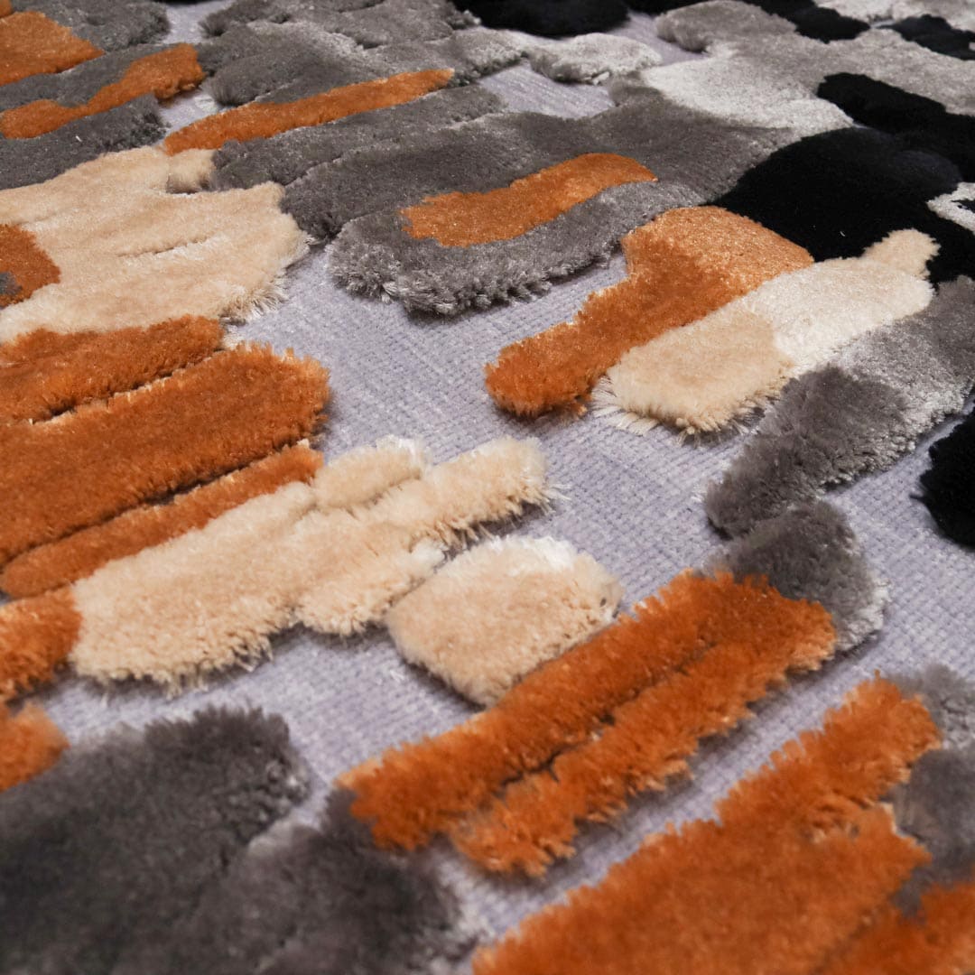 Turkish Embossed Rug 4X6 FT