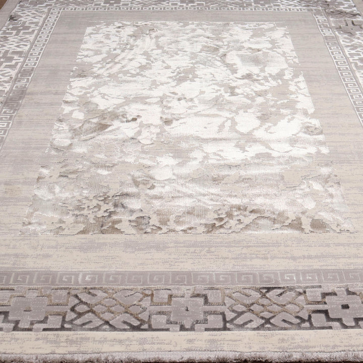 Beige Plain Turkish Rug 4X6 FT