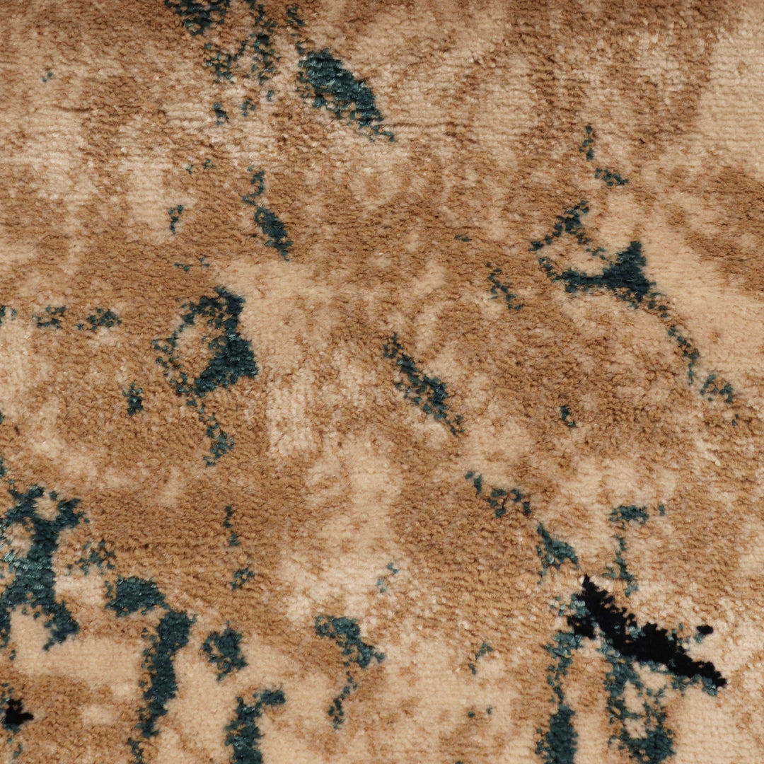 Beige Abstract Turkish Rug 7X10