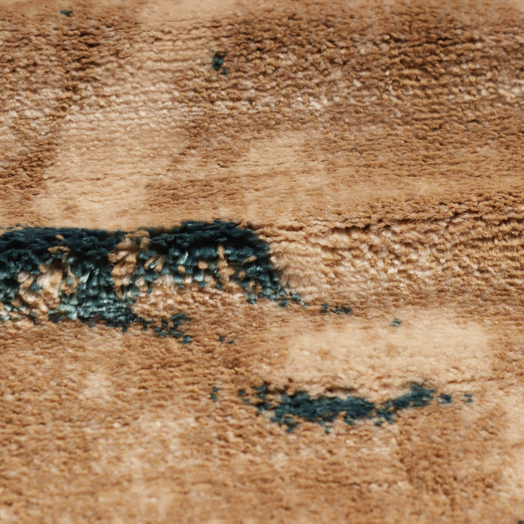 Beige Abstract Turkish Rug 7X10