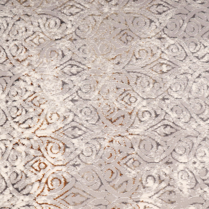 Off White Floral Turkish Rug 4x6 FT