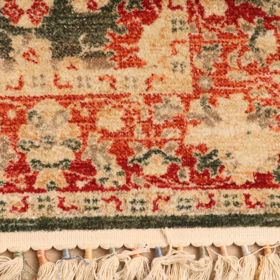 Green Traditional Turkish Rug 4x6 Ft