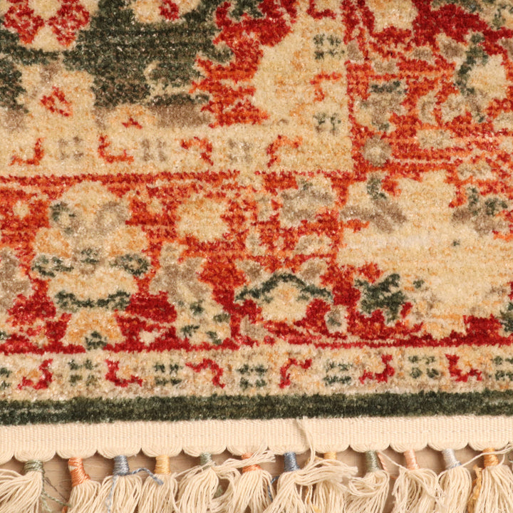 Green Traditional Turkish Rug 4x6 Ft