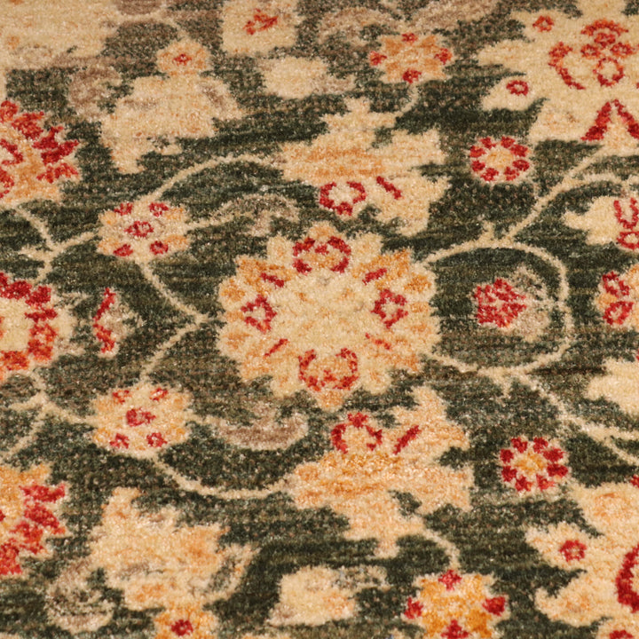 Green Traditional Turkish Rug 4x6 Ft