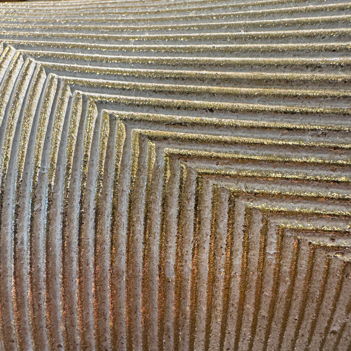 Metallic Gold Panther Sculpture