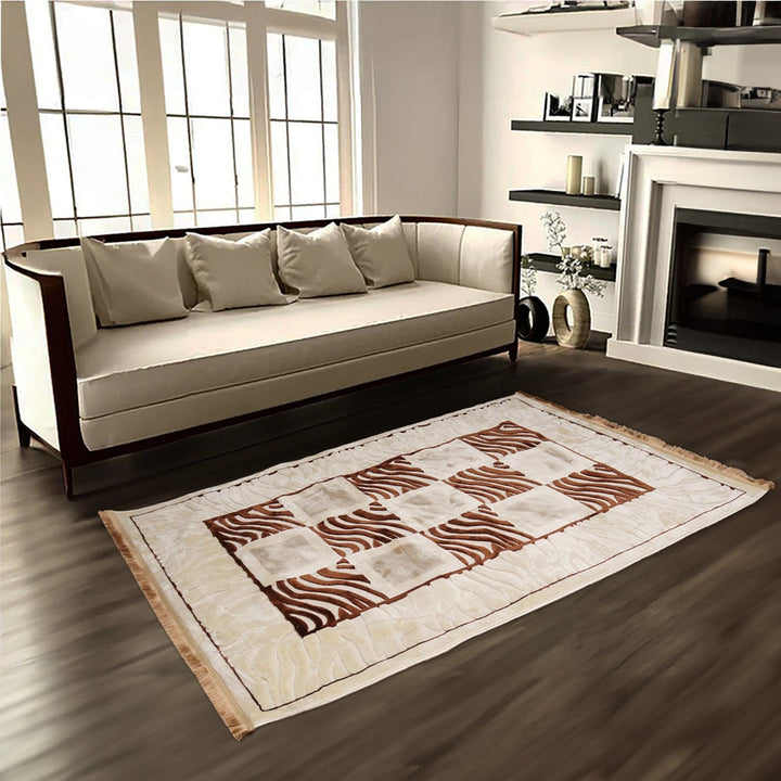 Turkish Embossed Rug 5x8 FT