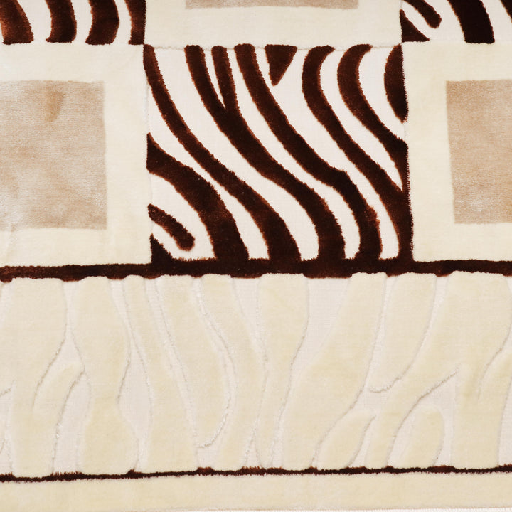 Turkish Embossed Rug 5x8 FT