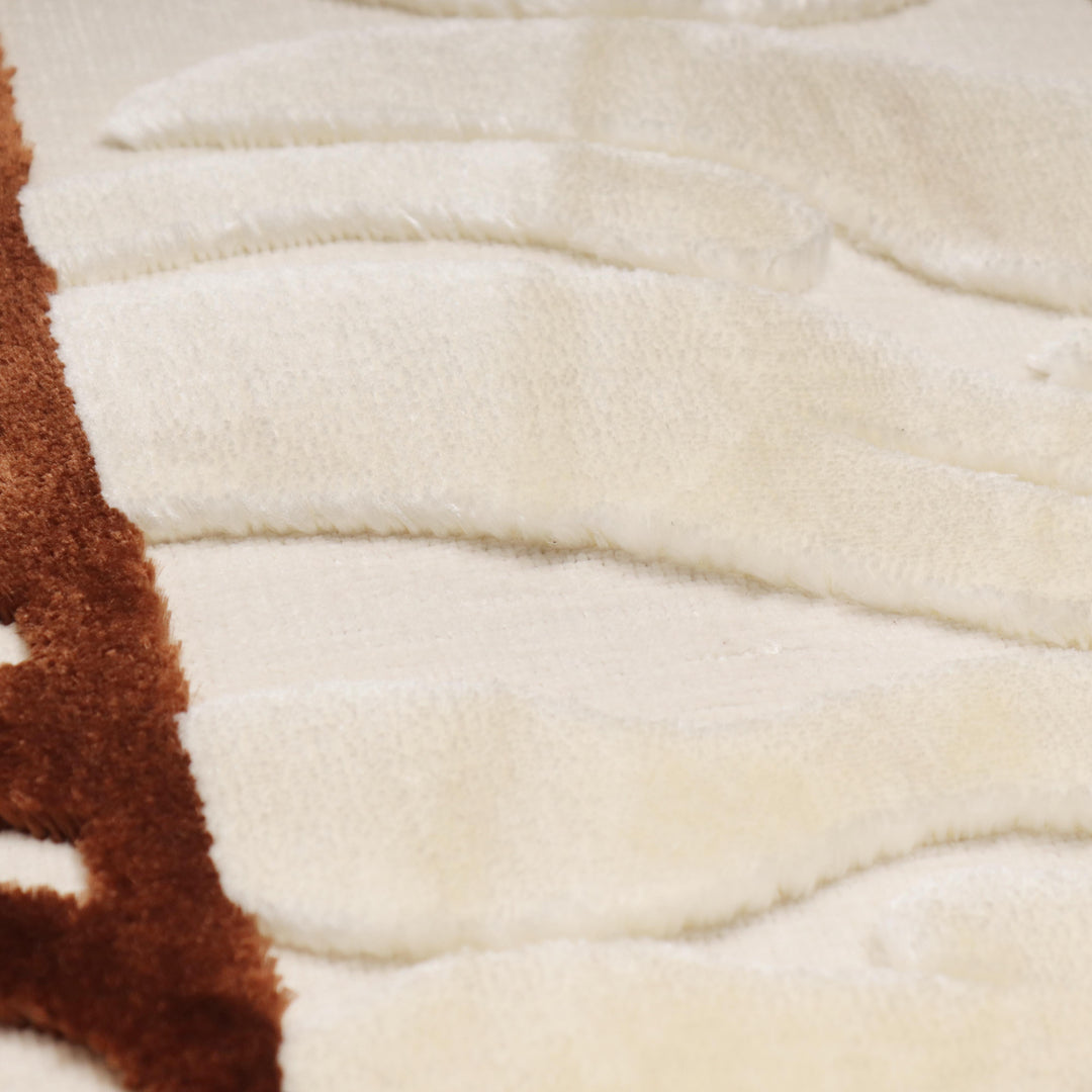 Turkish Embossed Rug 5x8 FT