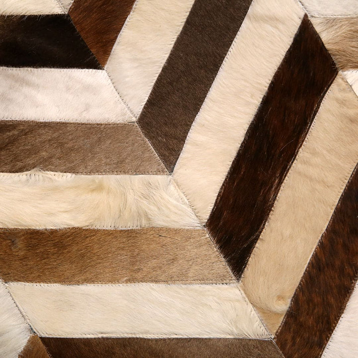 Patchwork Round Rug 3x3 FT