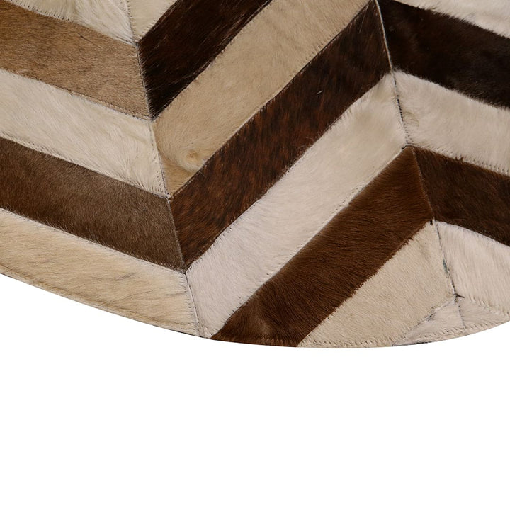 Patchwork Round Rug 3x3 FT