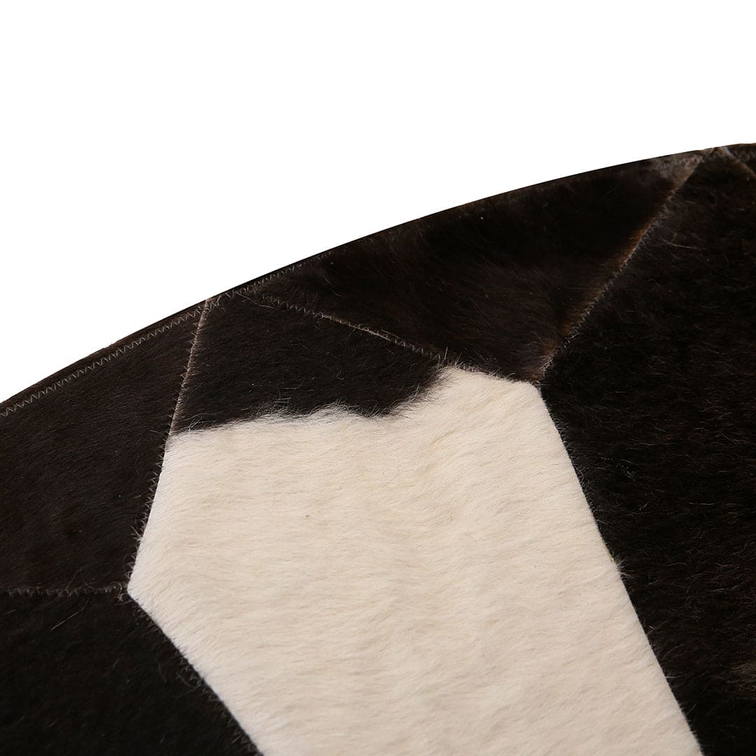 Patchwork Round Rug 3x3 FT