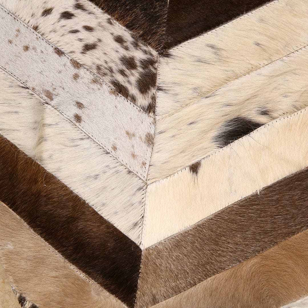 Patchwork Round Rug 3x3 FT