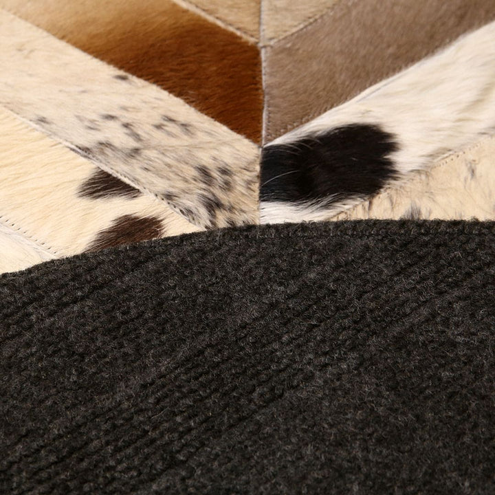 Patchwork Round Rug 3x3 FT