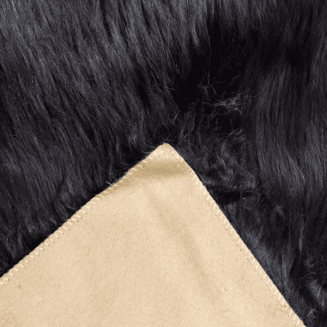 Charcoal Grey Fur Runner 2x6 ft